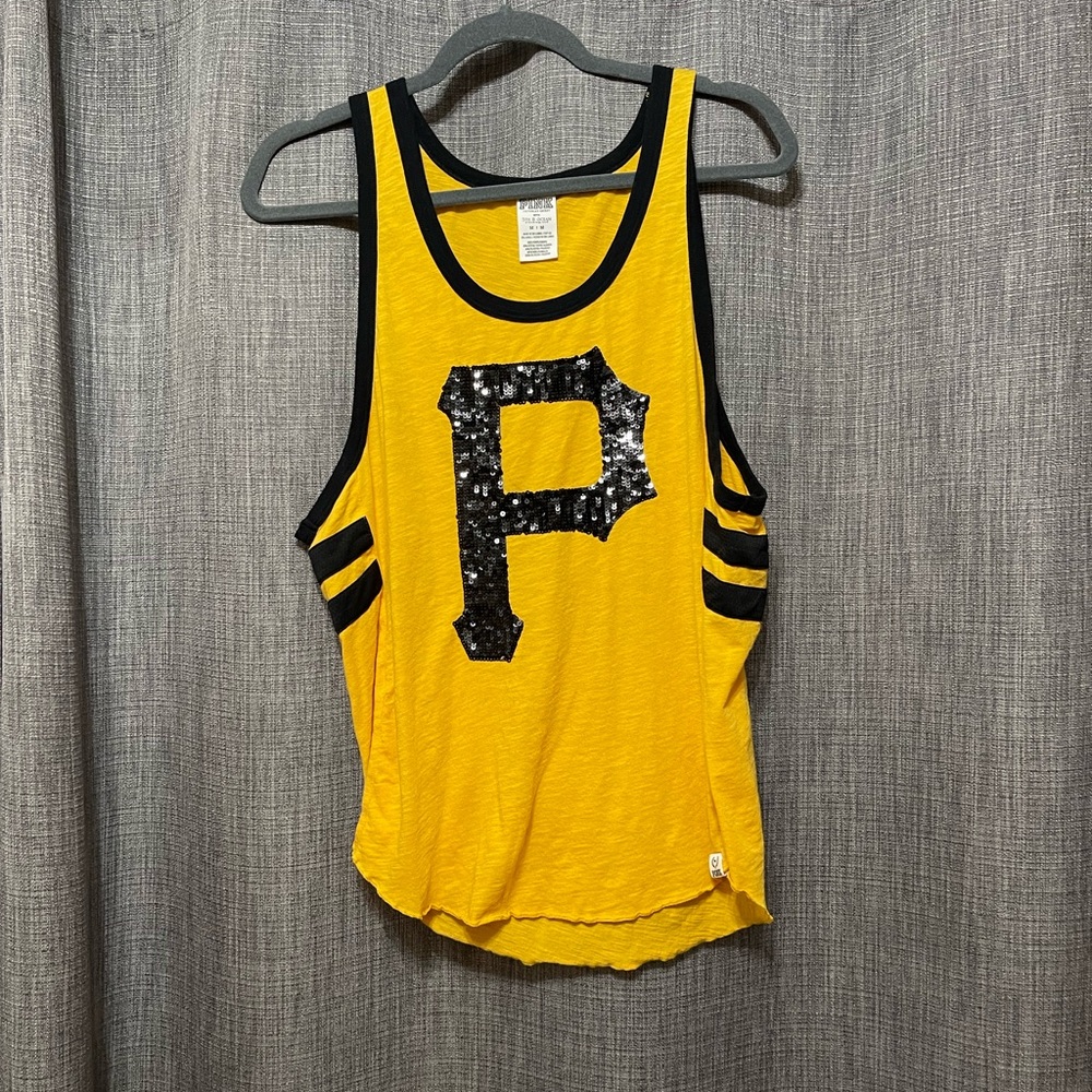 Victoria's Secret Pittsburgh Pirates Yellow and Black Tank Top